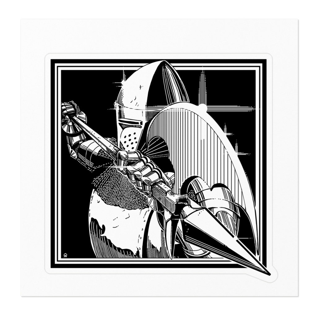 キラリ西洋甲冑さん ステッカー