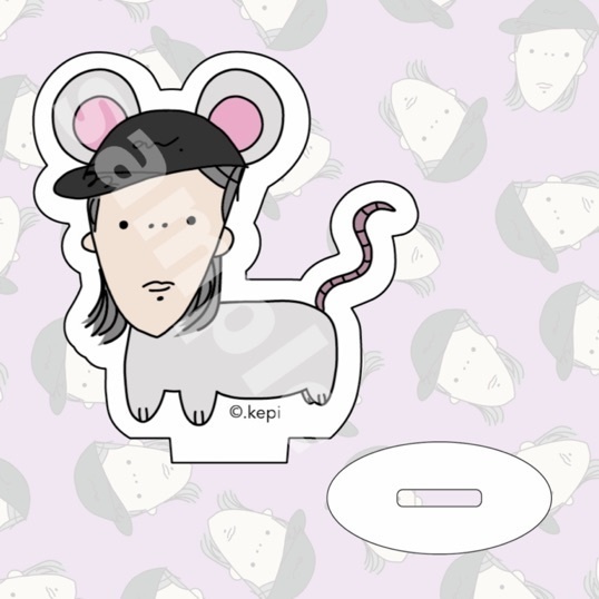 ねずけぴ 干支アクリルスタンド(ねずみ)