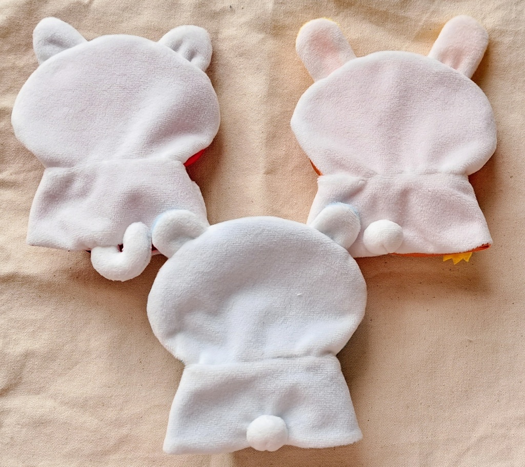 アニマルなフード付きポンチョ(にじぱぺっと用)