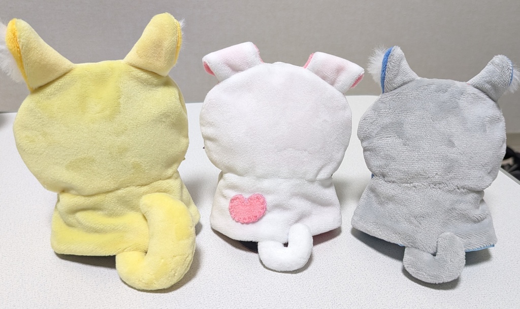 アニマルなフード付きポンチョ(にじぱぺっと用)