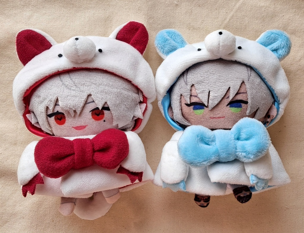 アニマルなフード付きポンチョ(にじぱぺっと用)