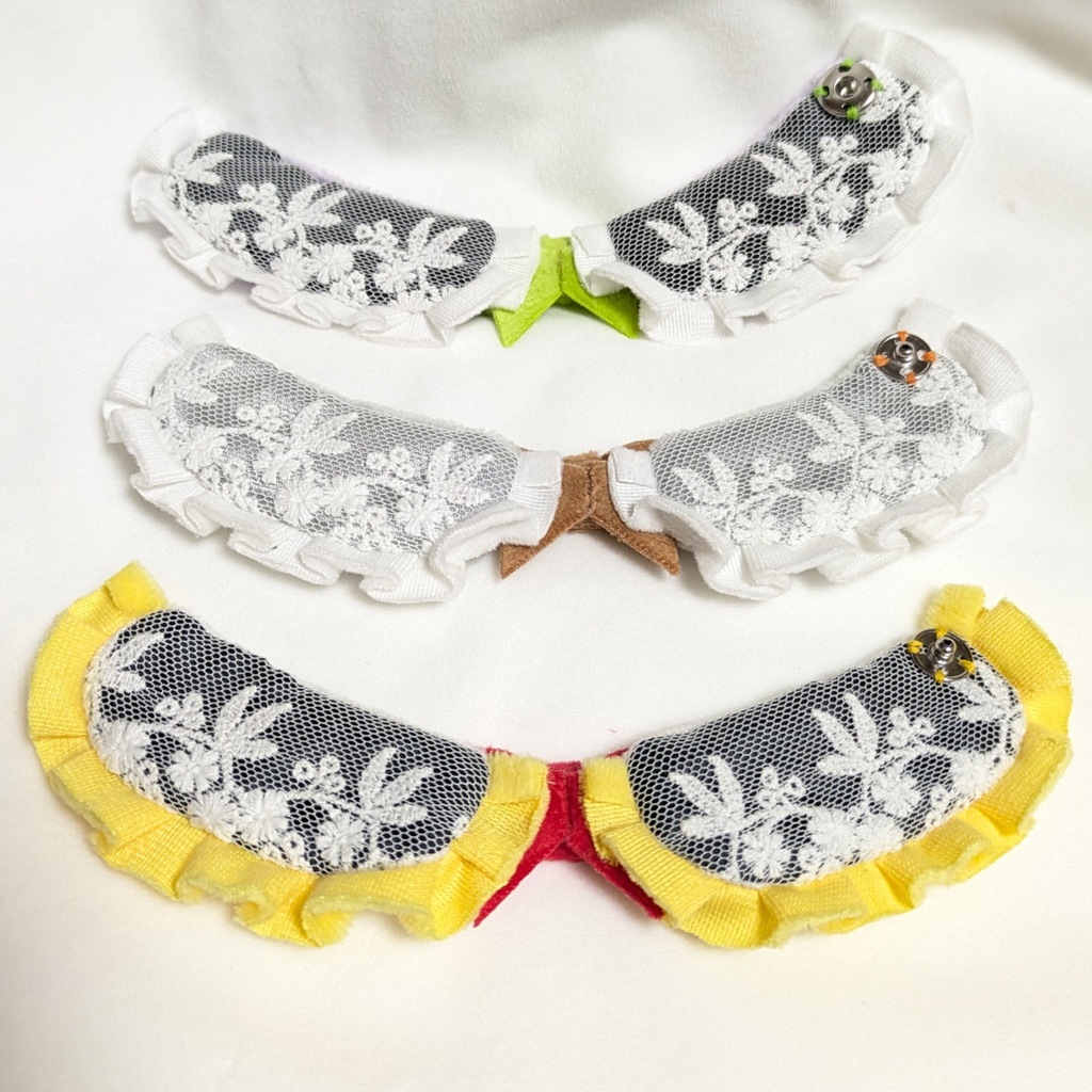 つけ襟風フリル付きポンチョ(にじぱぺ・にじぬい共用)