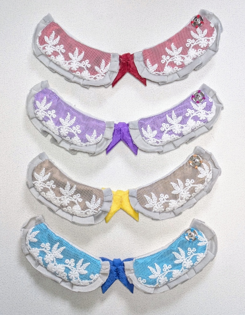 つけ襟風フリル付きポンチョ(にじぱぺ・にじぬい共用)