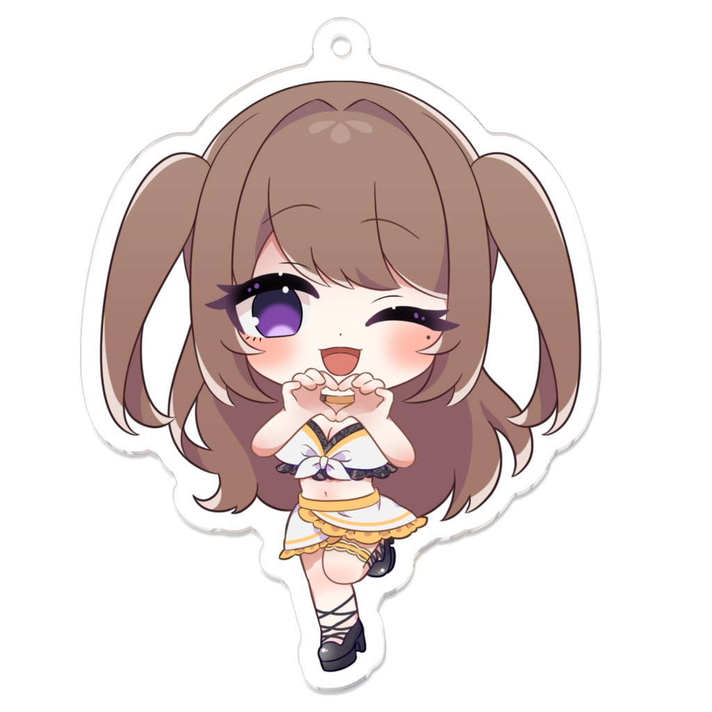 くろゆアクキー あいどるハートver.