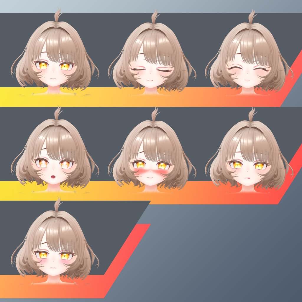 オリジナル3Dモデル【なる】