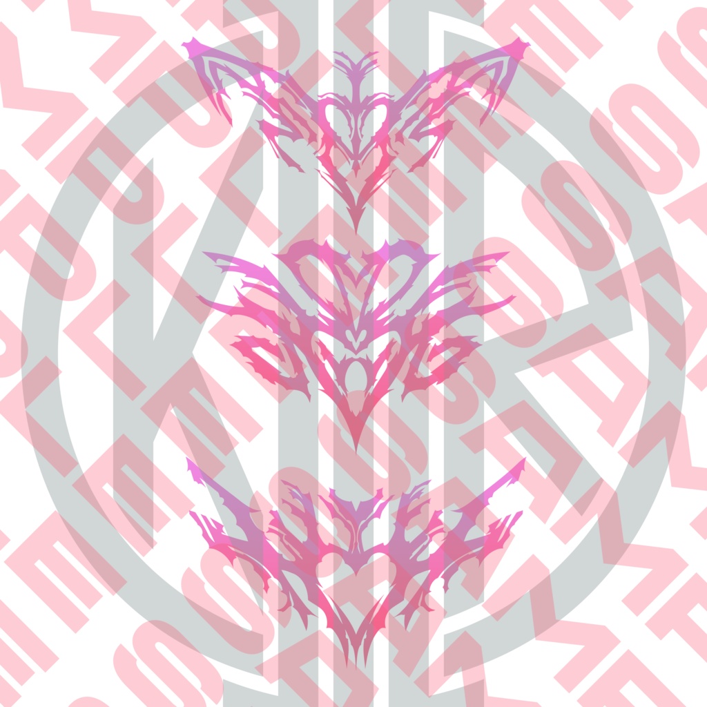 ブラックレター淫紋タトゥー