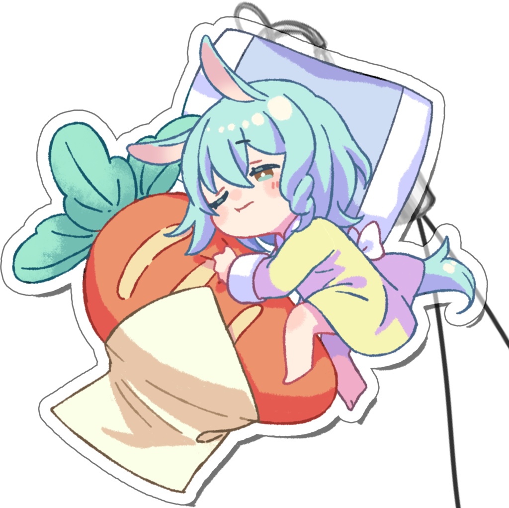 うまぴアクリルストラップ