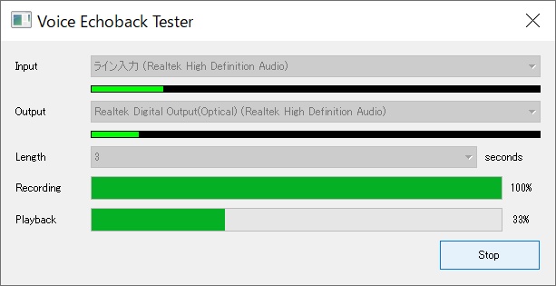 Voice Echoback Tester