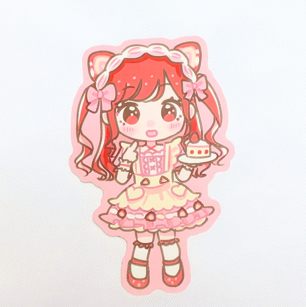 ステッカー(ショートケーキ)