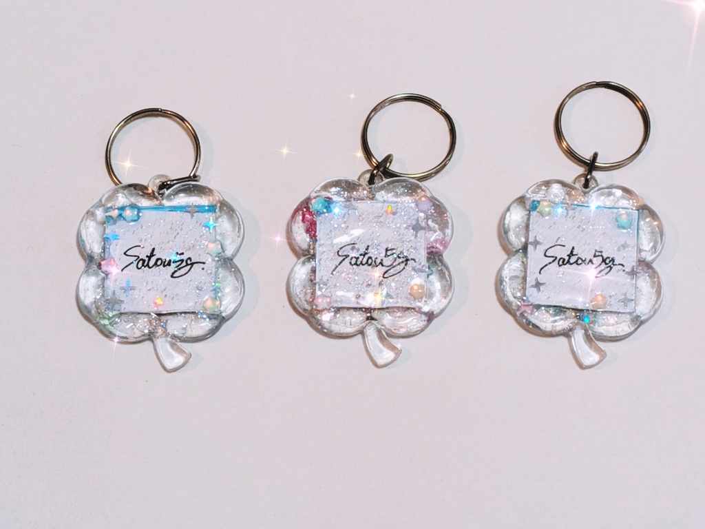 証明写真風デコ原画キーホルダー