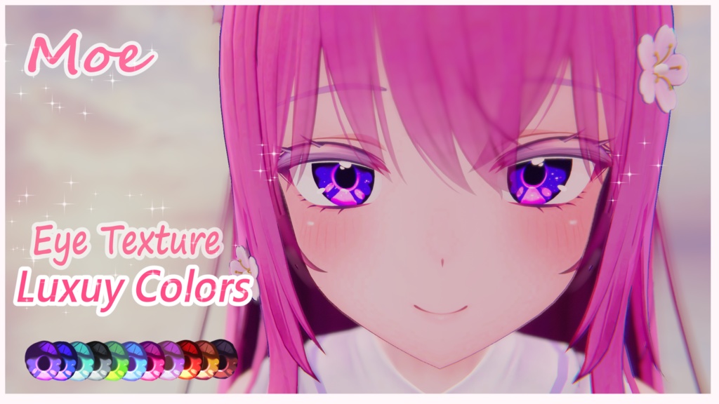 Luxuy Colors - Eye Texture for Moe「萌」