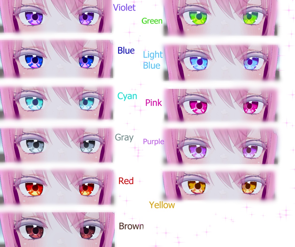Luxuy Colors - Eye Texture for Moe「萌」