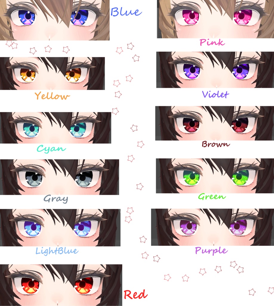 Luxuy Colors - Eye Texture for Manuka 「マヌカ」NEW UPDATE!!!!