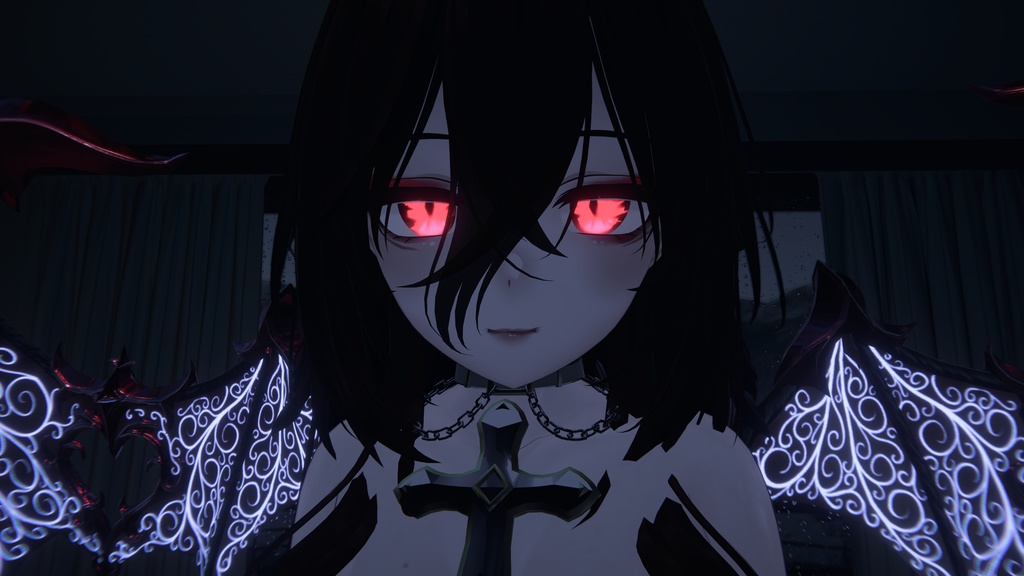 「Bloodie Moon」 - Eye Texture + Makeup + Black Sclera + Emission for Moe「萌」UPDATE!!