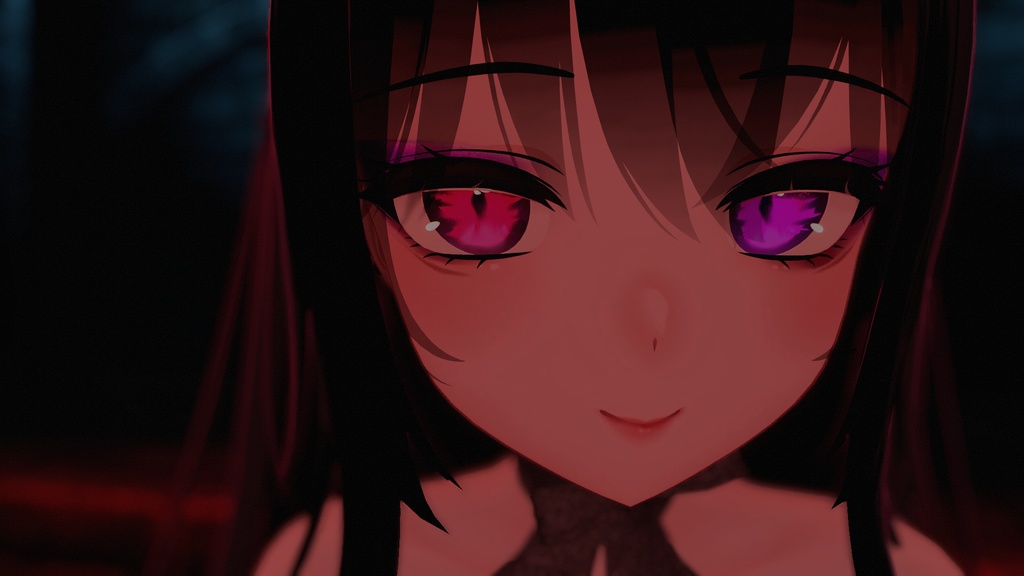 「Bloodie Moon」 - Eye Texture + Makeup + Black Sclera + Emission for Moe「萌」UPDATE!!