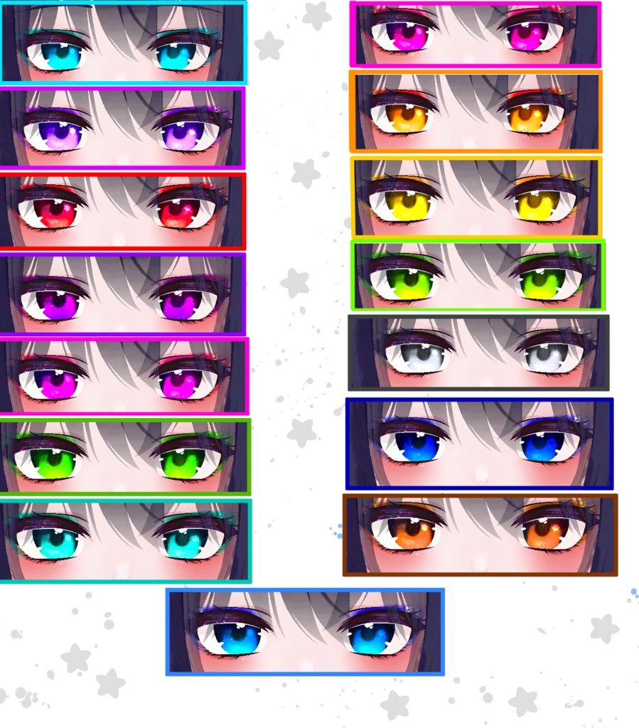 「Sweet Flower」 - Eye Texture + Makeup + Emission