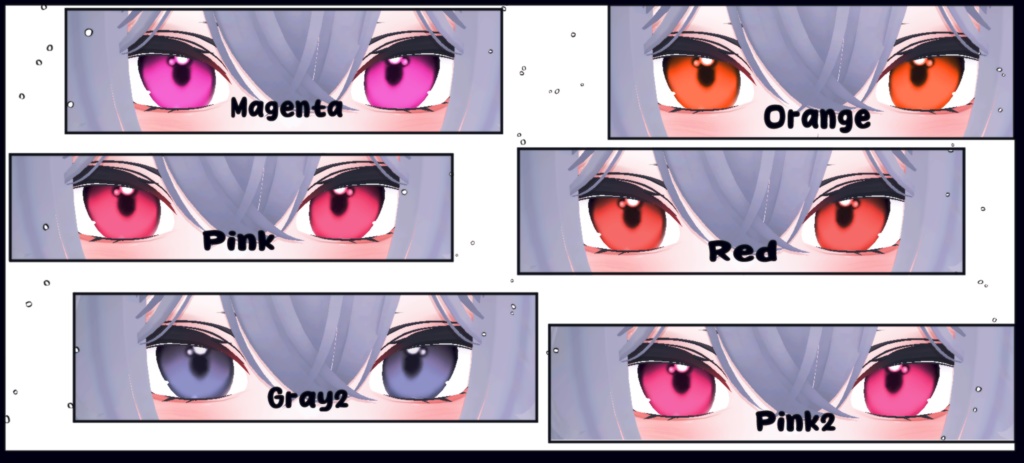 【5アバター対応 / 5 Compatible Avatars】[Sweet Candy Eye texture + Emission] 缩略图 4
