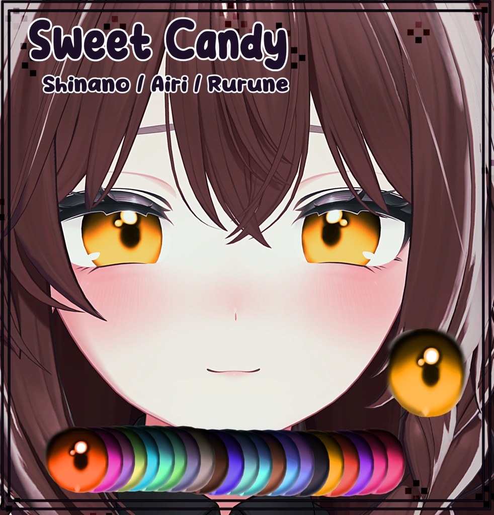 [Shinano/Rurune/Airi] [Sweet Candy Eye texture + Emission]