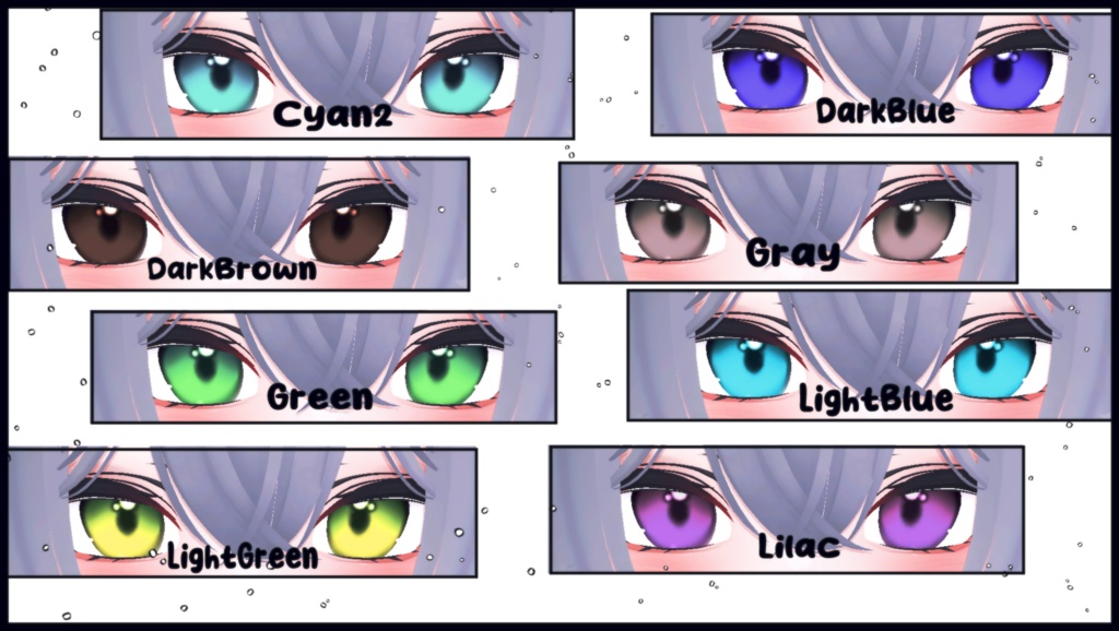 【5アバター対応 / 5 Compatible Avatars】[Sweet Candy Eye texture + Emission] 缩略图 3