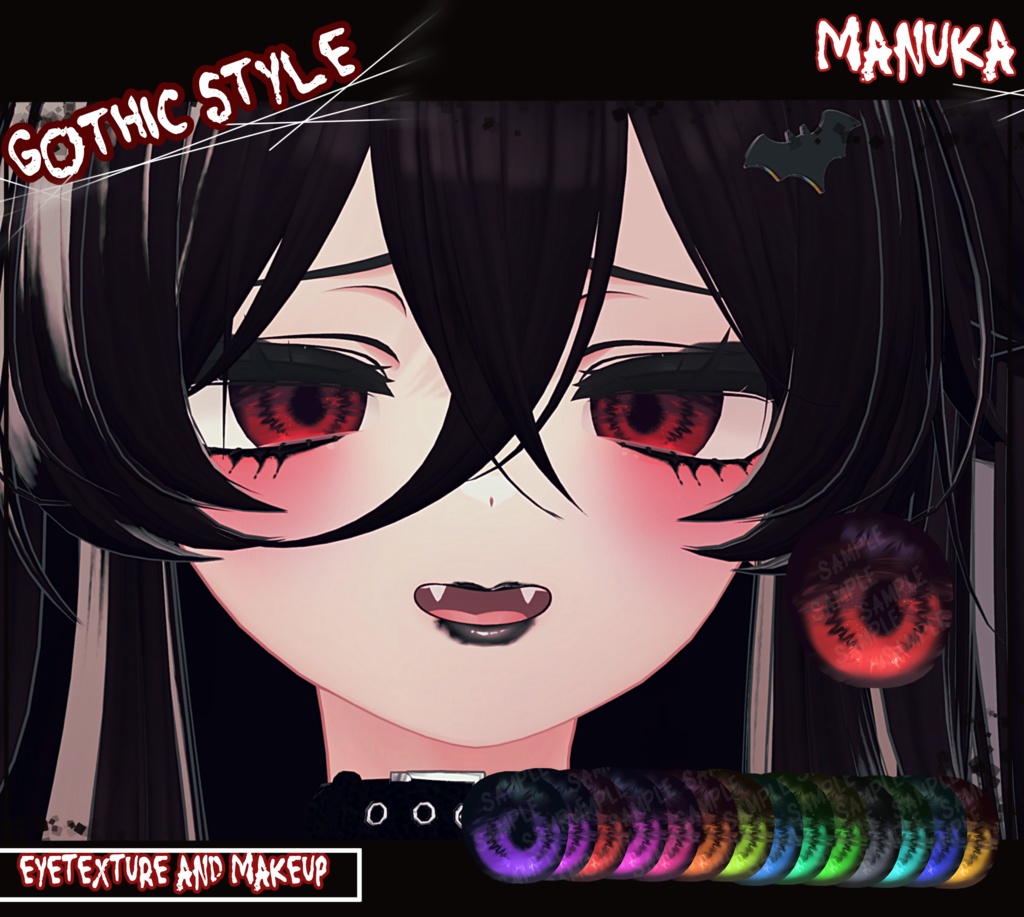 🎃【MANUKA】[Gothic Style Eye Texture + MakeUp]🎃
