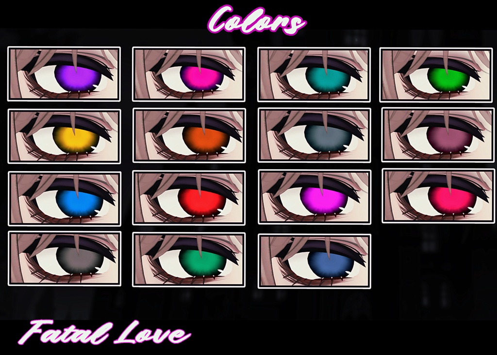 【8アバター対応 /8Compatible Avatars】🎃[FatalLove, EyeTexture +MakeUp]🎃 缩略图 4