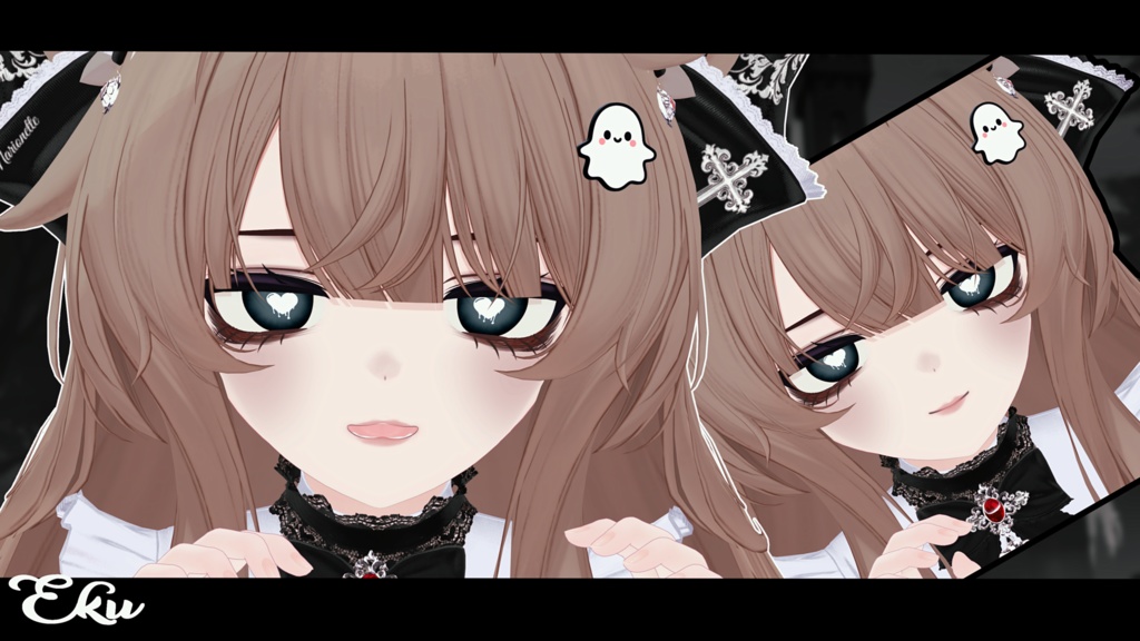 【8アバター対応 /8Compatible Avatars】🎃[FatalLove, EyeTexture +MakeUp]🎃 缩略图 7