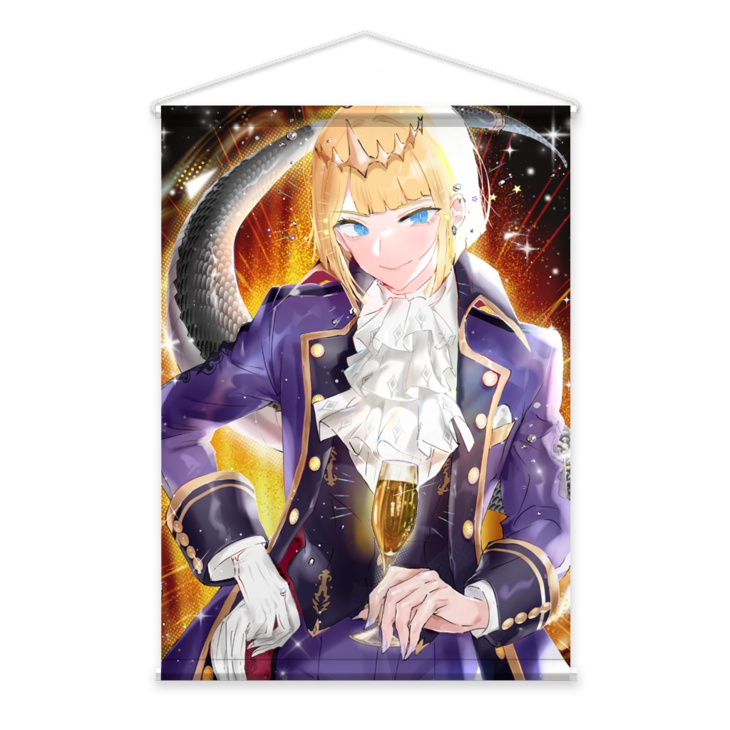 黒尾流牙一周年記念タペストリー