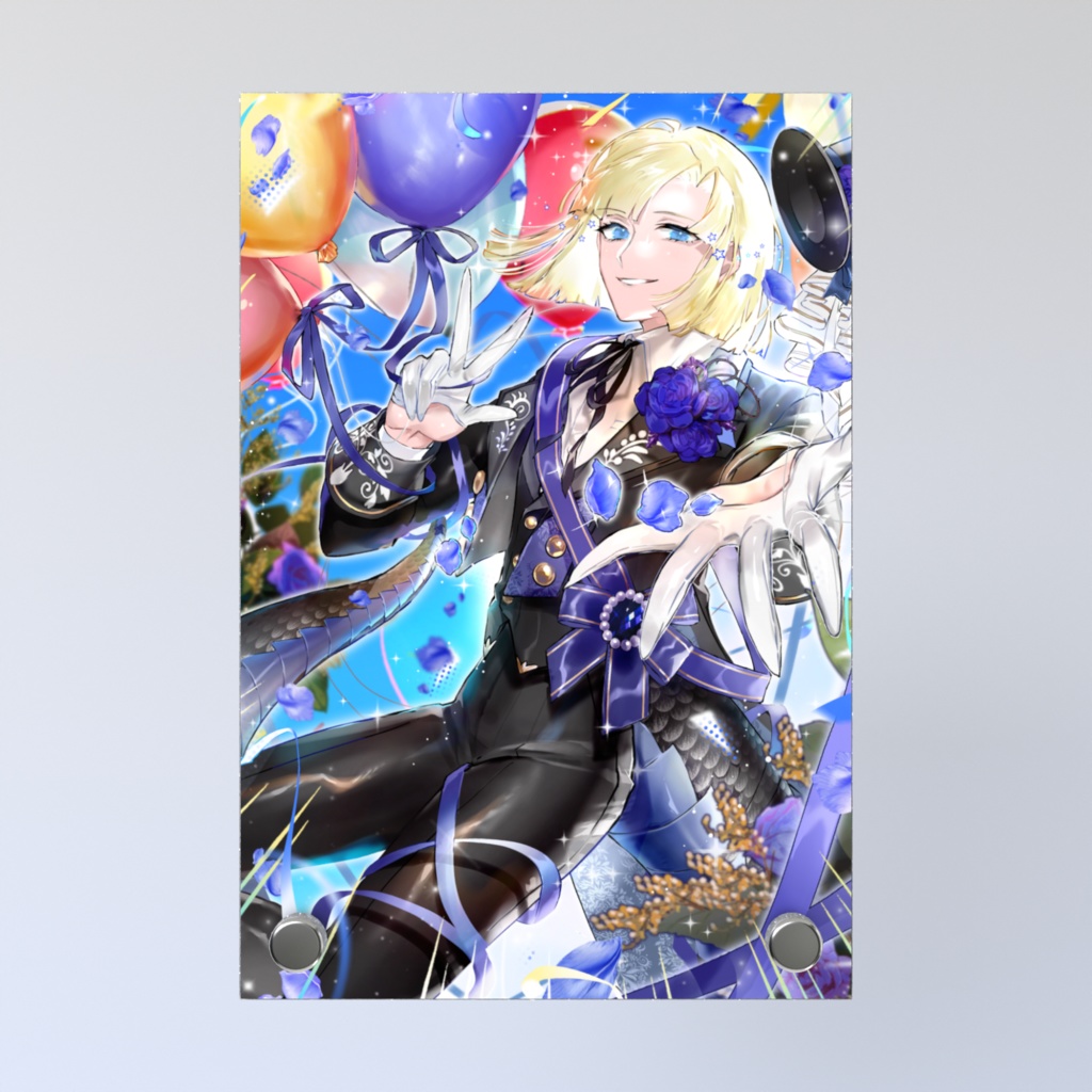 【黒尾流牙】二周年記念【アクリルフォトパネル】