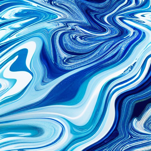 Fluid Art – Blue 100枚セット