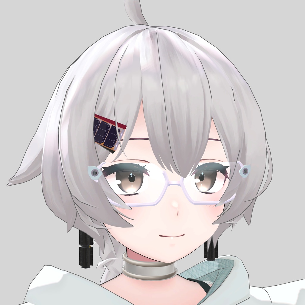 VRChatアバター用「原子力電池耳飾り」