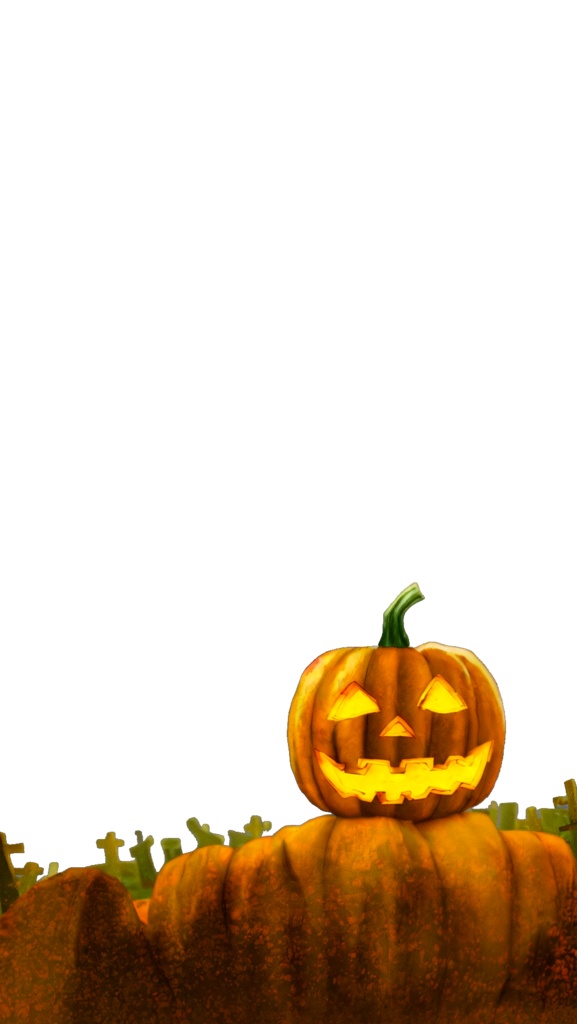 【無料:FREE】ハロウィン用 縦型 素材(Vtuber、投稿者、配信者、実況者)