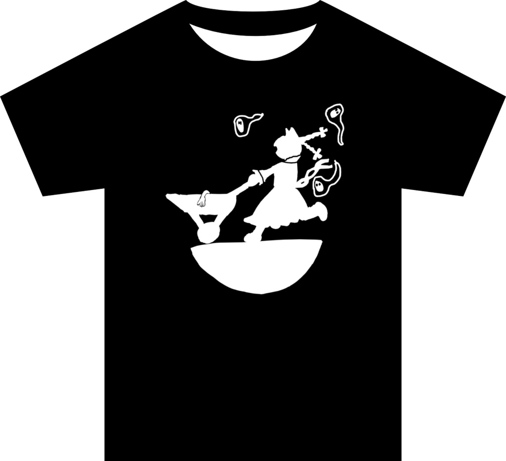 GG008＿東方Tシャツ　お燐（ブラック）