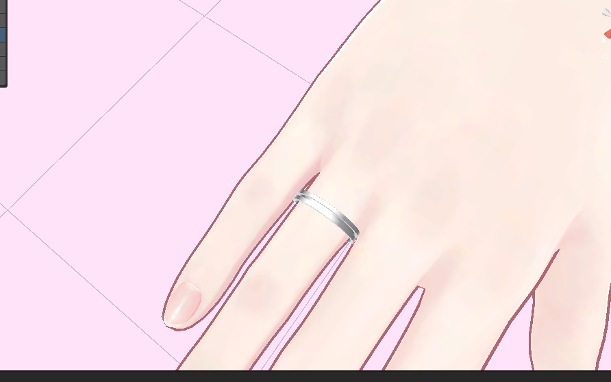 【vrchat想定】シルバーリング