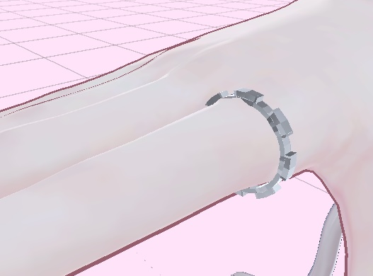 【vrchat想定】つやつやの歯車リング