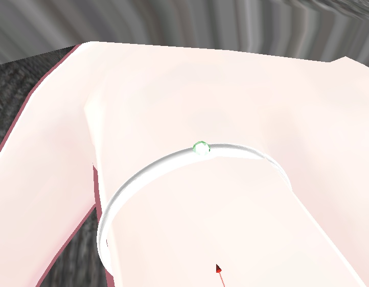 【vrchat想定】色を変えられる！ワンポイントジュエルリング