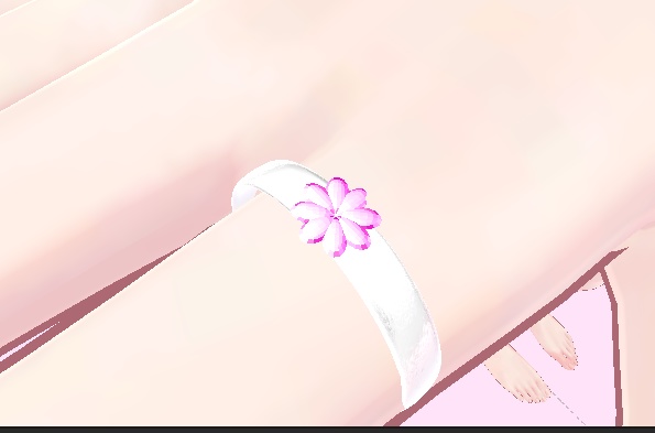 【vrchat想定】フラワージュエルリング