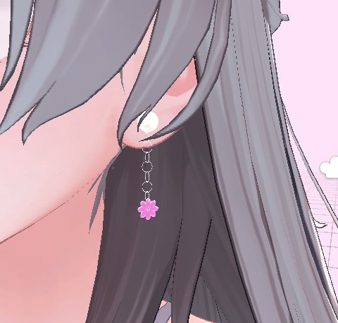 【vrchat想定】フラワージュエルリング