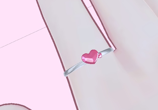 【vrchat想定】ハートの女児リング