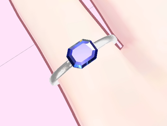 【VRChat想定】でっかい宝石の指輪