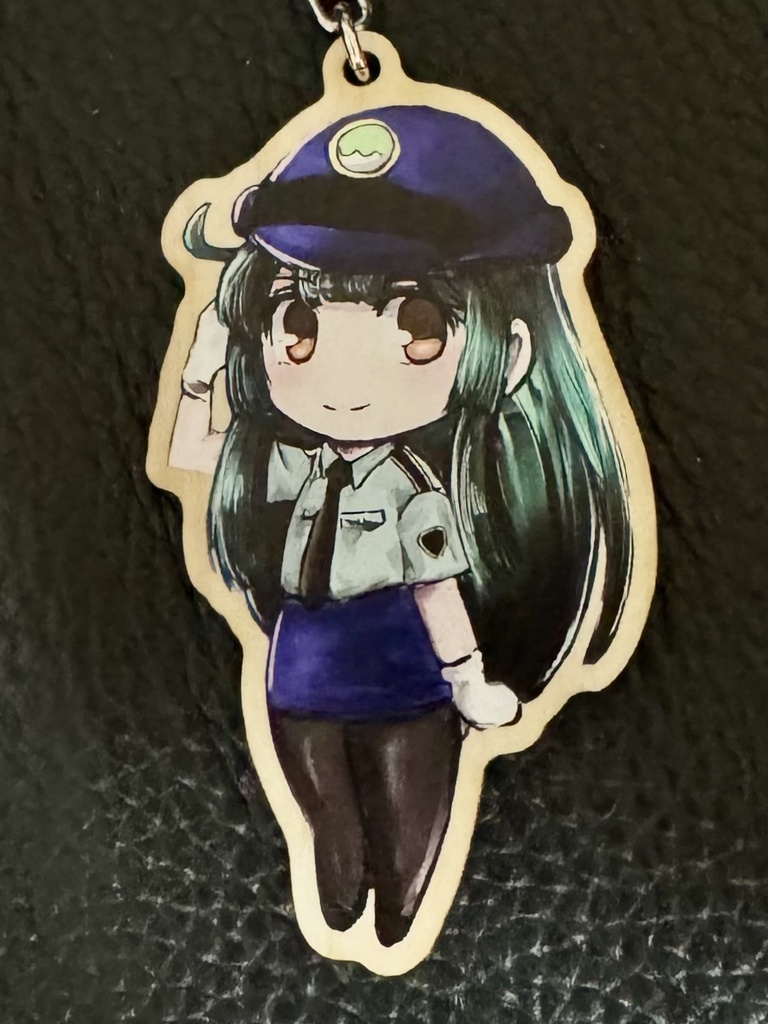 ずん子ポリスウッドキーホルダー