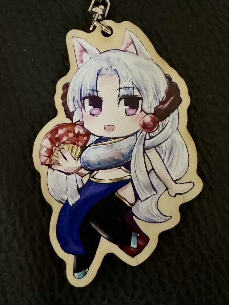 イタコ姉さまチャイナウッドキーホルダー