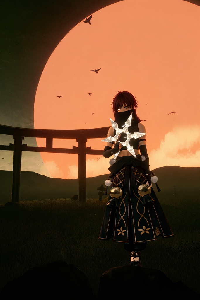 【VRChat想定】投げられる‼手裏剣ヘイロー