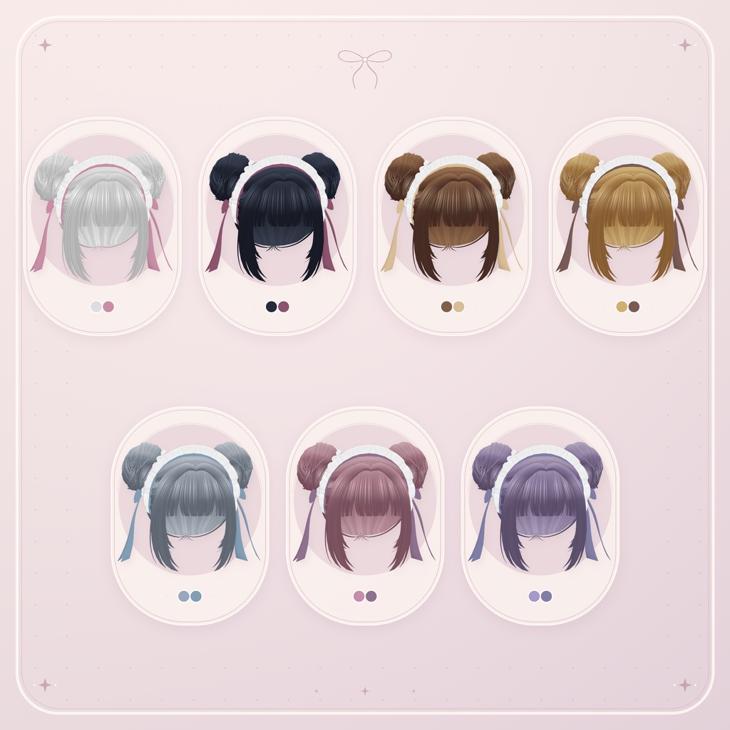 おだんごメイドヘア