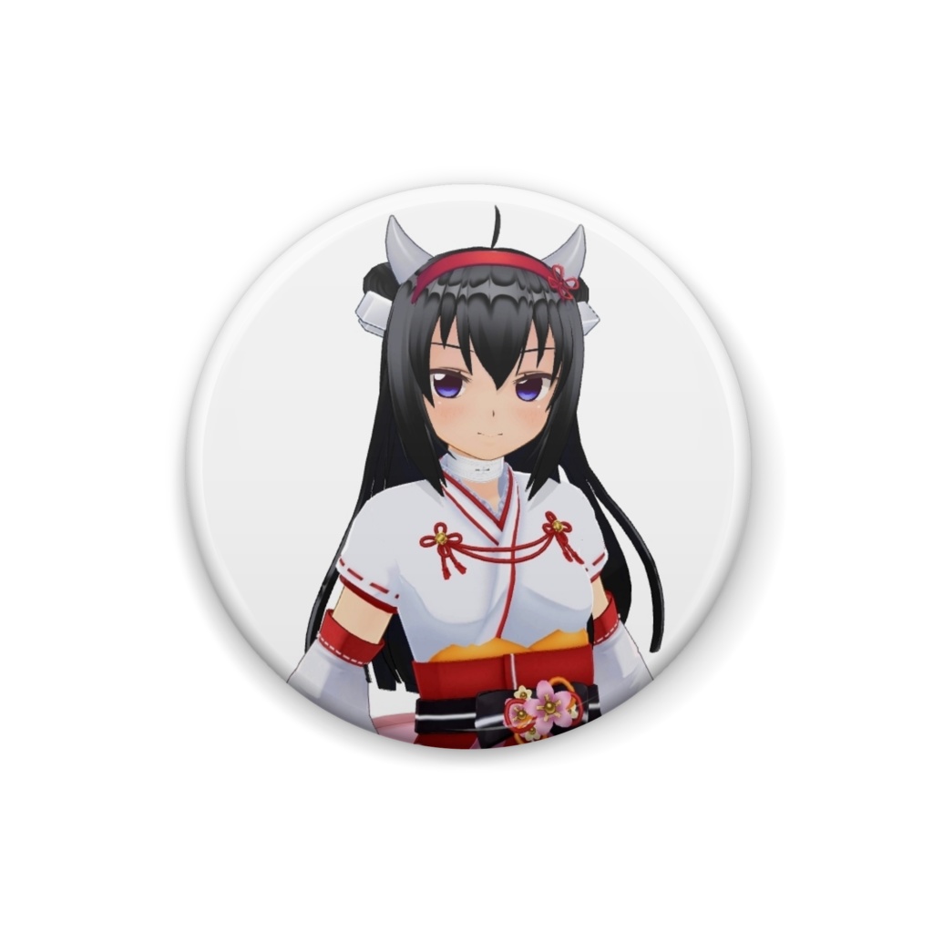 鬼病みーや　缶バッジ　巫女