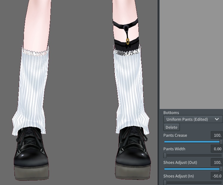 ルーズソックス&革靴