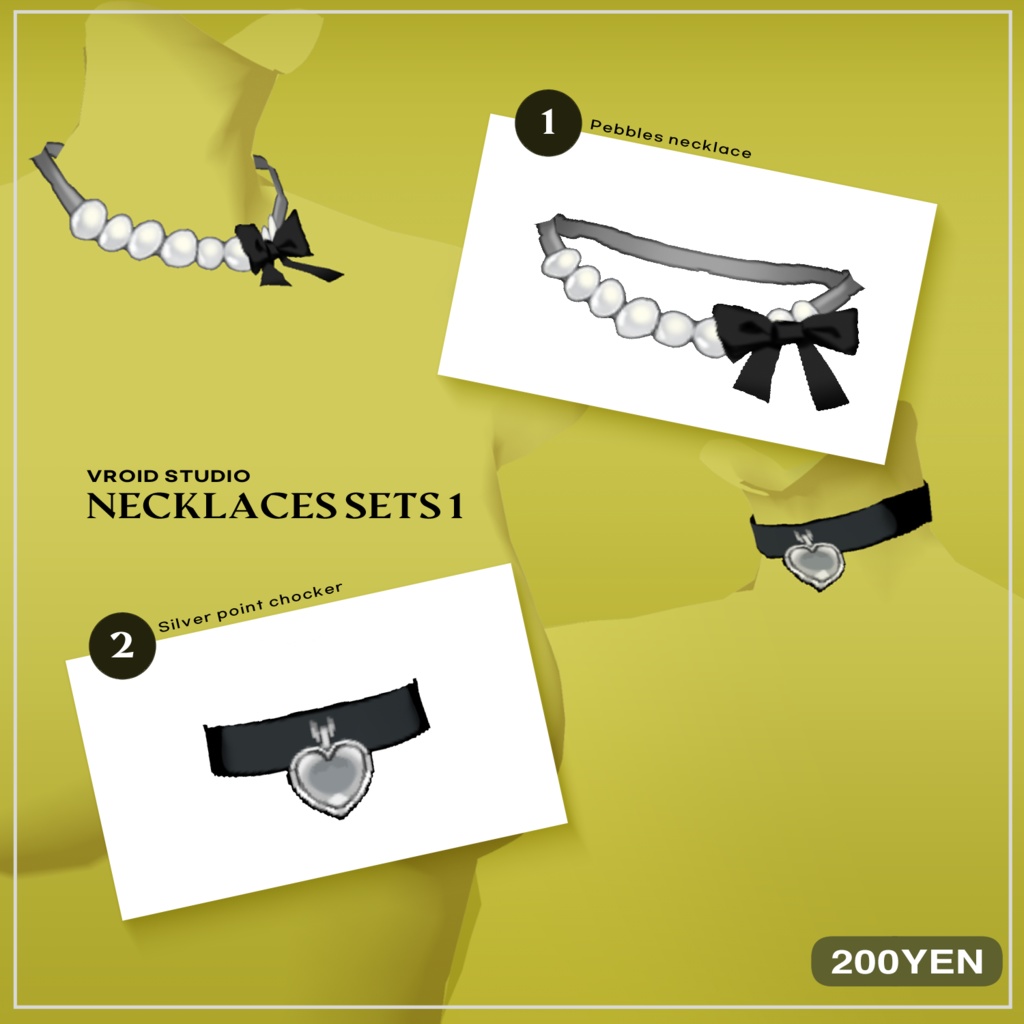 Necklace sets1 ネックレスセット1 [VRoid]