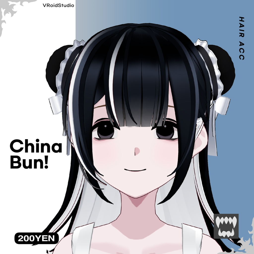チャイナ 髪飾り China bun hair acc [VRoid]