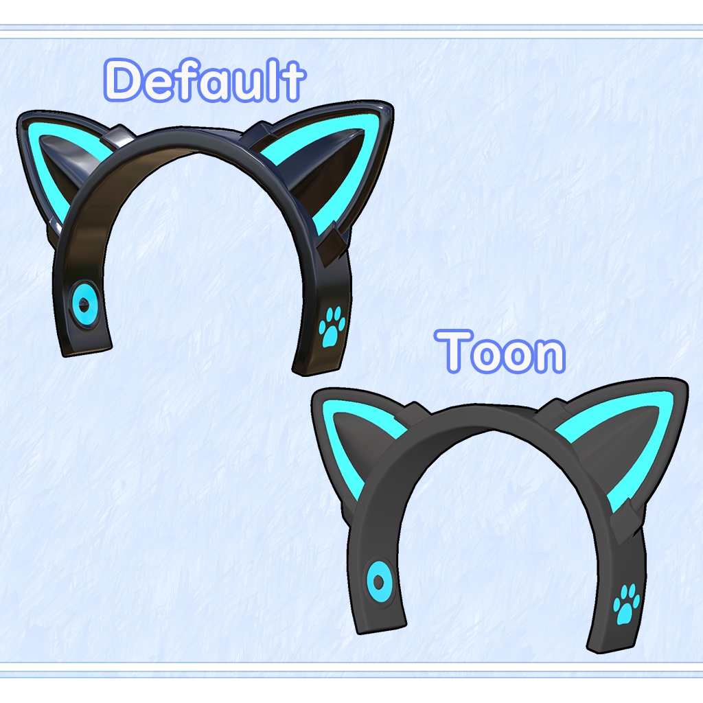 【VRChat想定】CatEarHeadPhone【猫耳ヘッドホン】