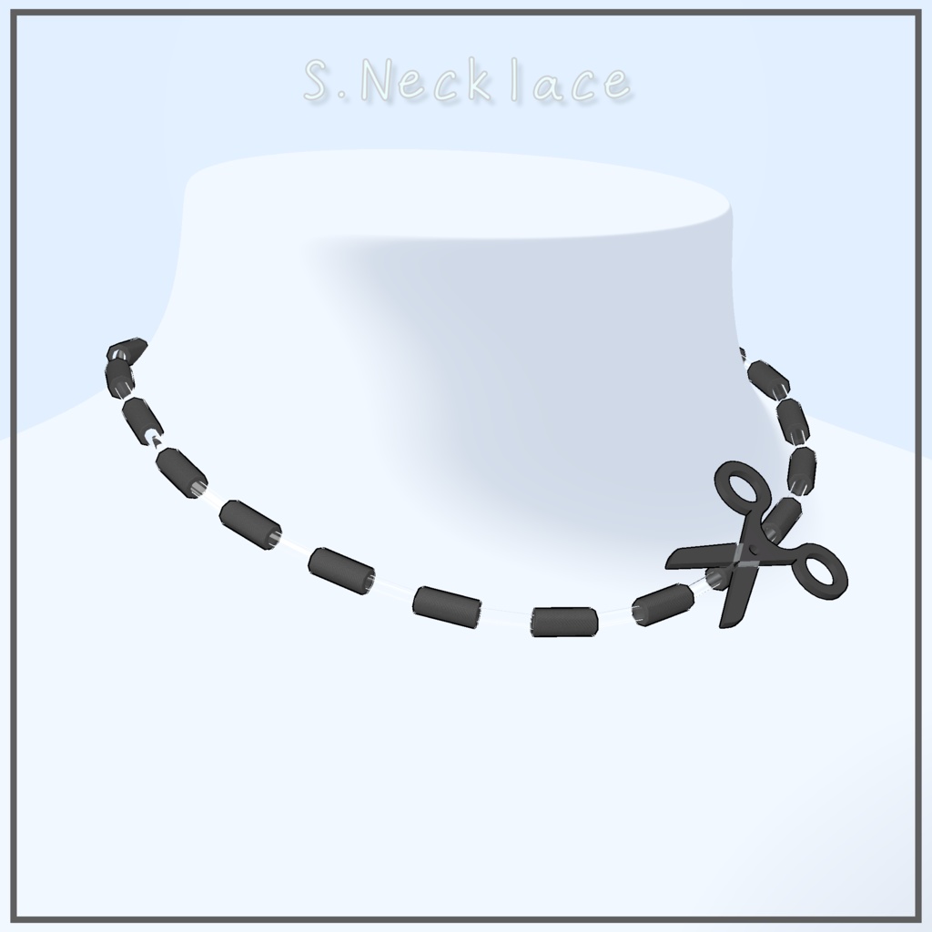 【VRChat想定】キリトリ アクセサリー【3種類】