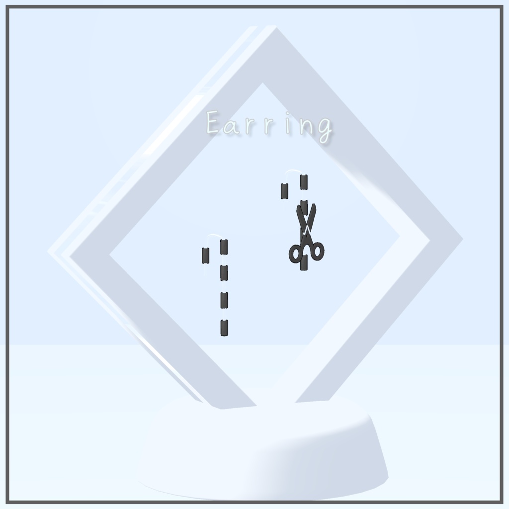 【VRChat想定】キリトリ アクセサリー【3種類】